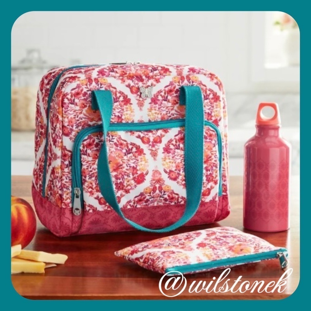 The Pioneer Woman Floral Ogee 3-Piece Insulated Lunch Kit: